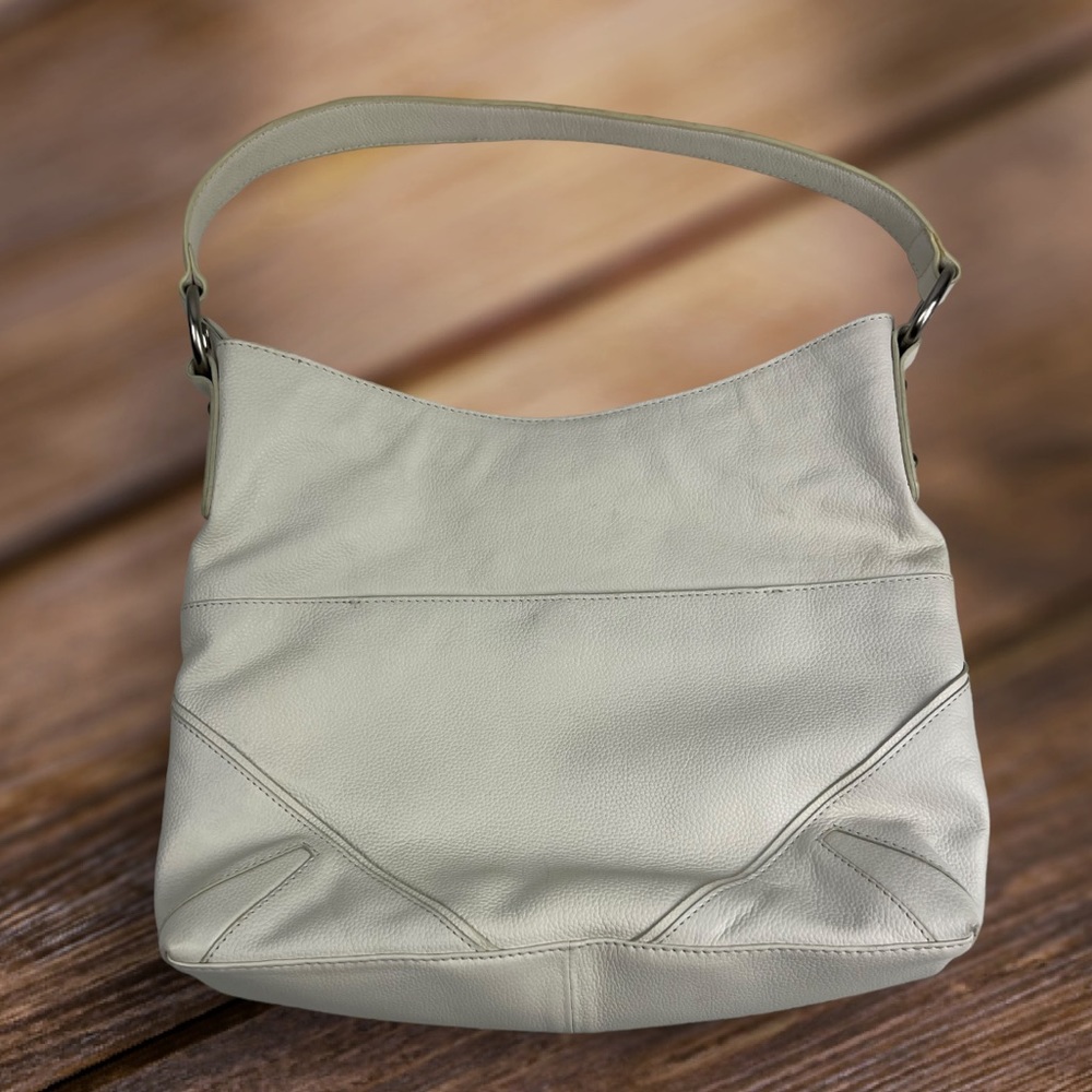 Sorial Leather White Hobo Bag - Picture 1 of 16